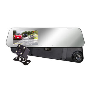 Cámara Espejo Auto Dvr Fhd 2 Cámaras Front 1080p/ Rear 720p Mlab