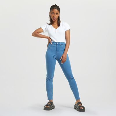 Jeans Básico Regular Skinny Mujer Rolly Go