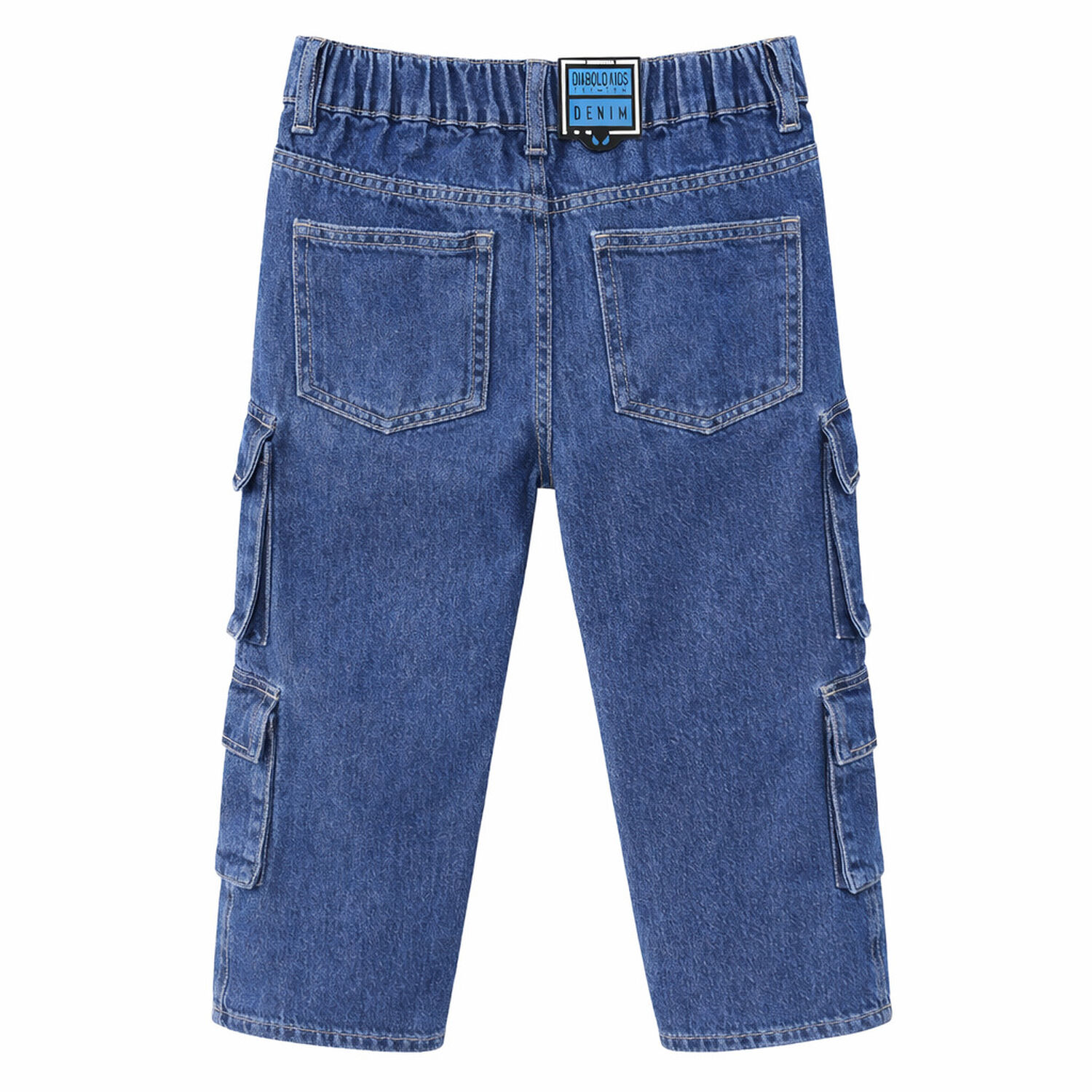 Pantalon Jeans Ni&ntilde;o Cargo Urbano Con Bolsillos Funcionales image number 3.0