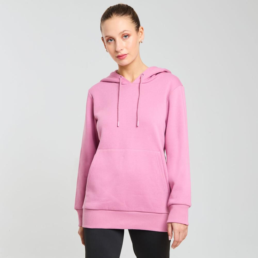 Polerón Deportivo Hoodie Cuello Alto Con Capucha Mujer Wetland image number 0.0