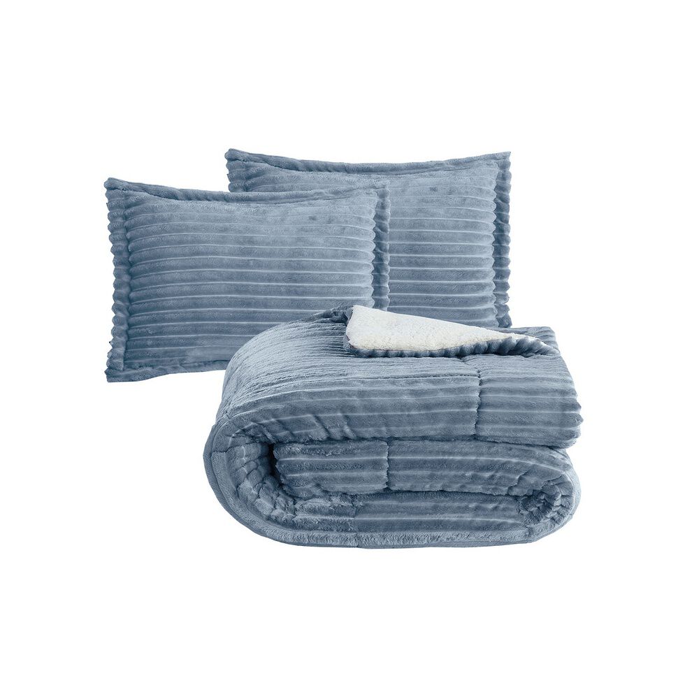 Plumon Andes Stripe Azul 2 Pl image number 1.0