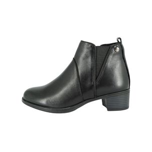 Botin De Cuero Lady Negro Alquimia