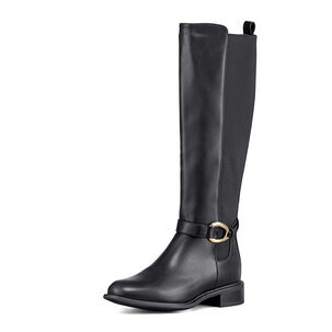 Bota Larga Mujer Casual Eco Cuero Moda Clasico Weide Zs70