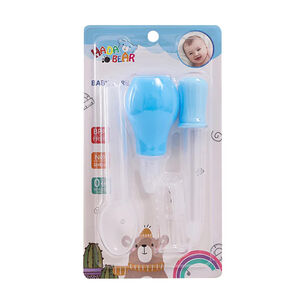 Set Cuidados Bebe Medicina Gotero Cuchara Aspirador Cepillo