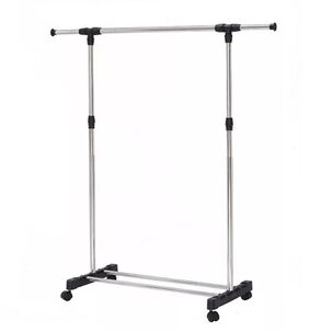 Perchero Extensible Para Exhibici&oacute;n De Ropa Con Ruedas