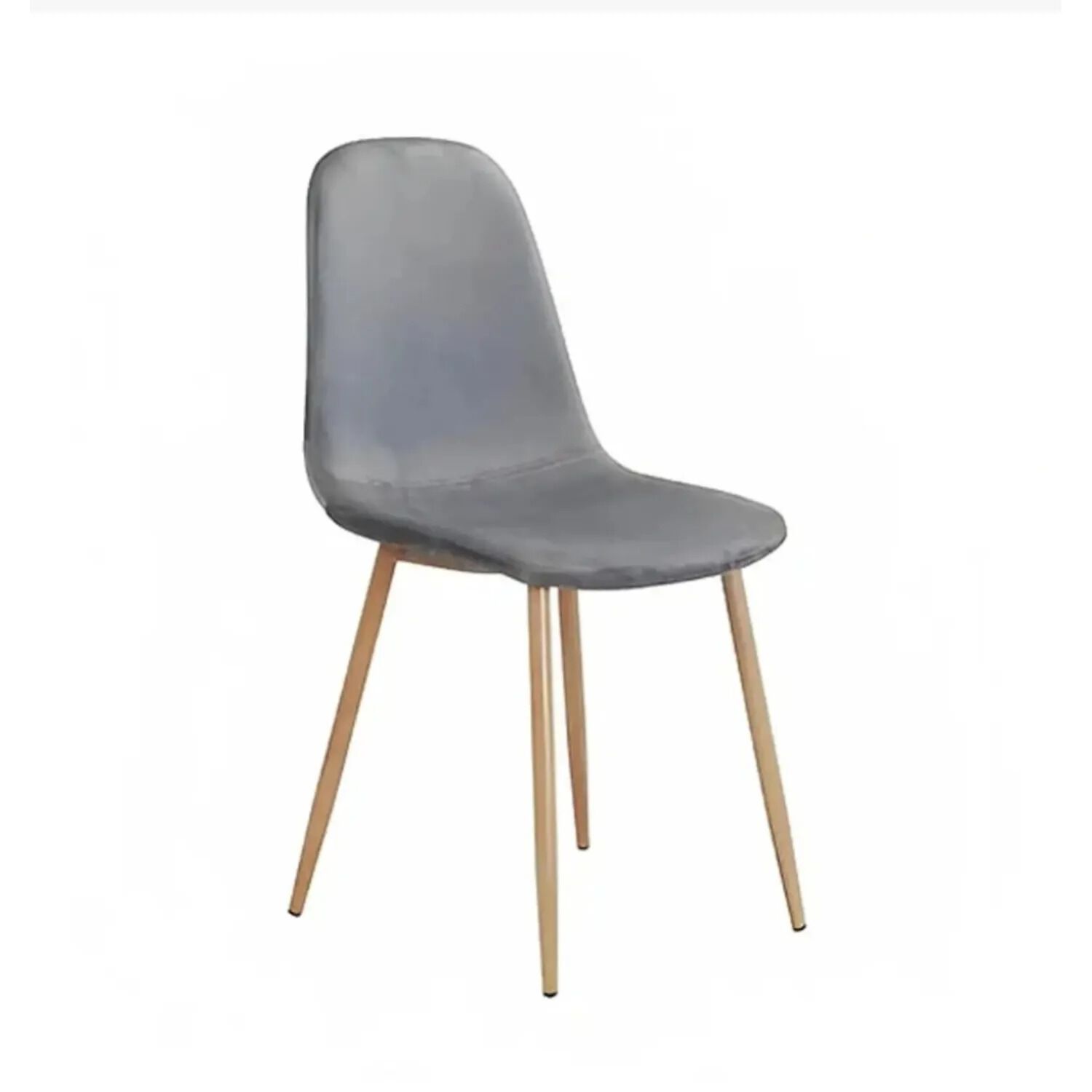 Silla Scoop Wood Velvet Gris image number 2.0