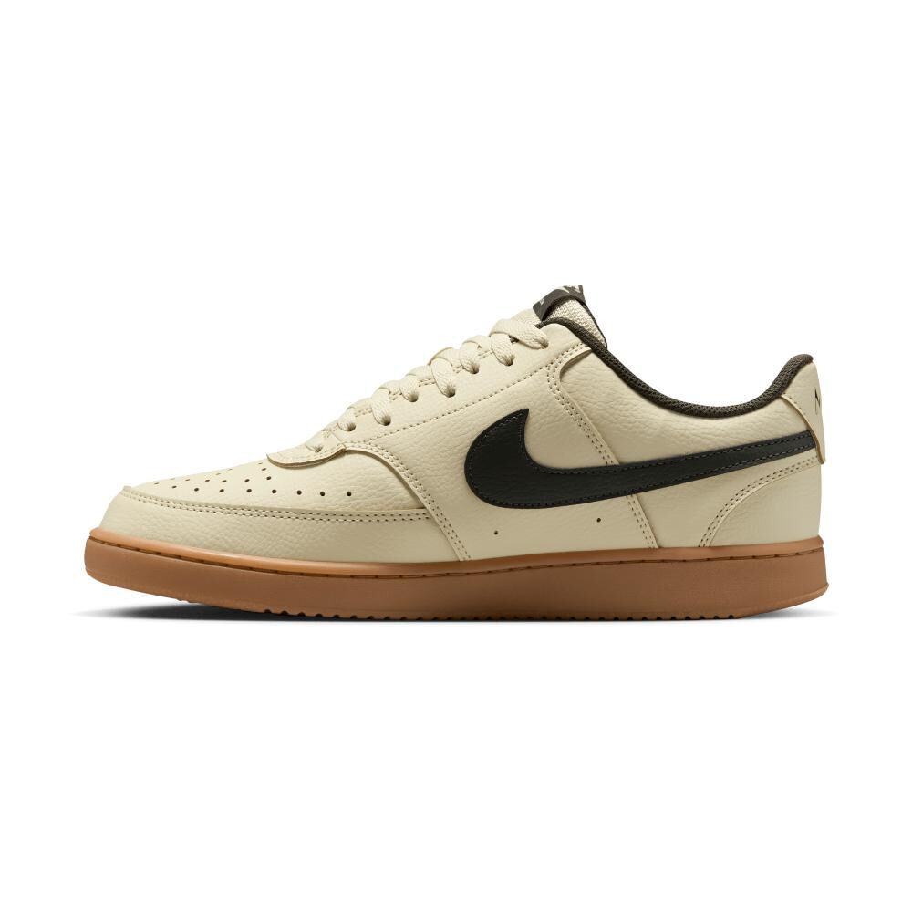 Zapatilla Urbana Hombre Nike Court Vision Low Light Khaki Gum image number 4.0