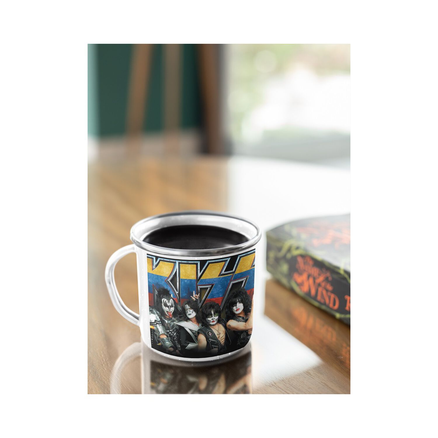 Taza Enlozada Lechera Kiss Banda Rock image number 3.0