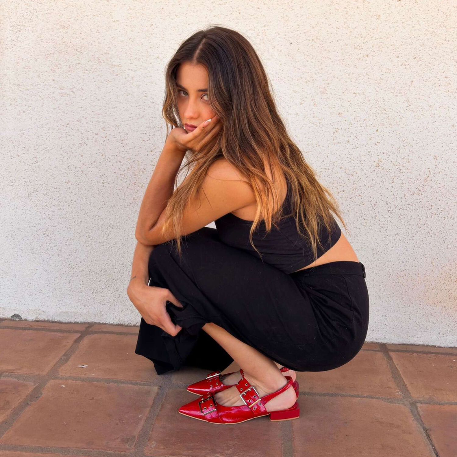 Ballerina Mujer Chalada Slik-1 Rojo Casual image number 7.0