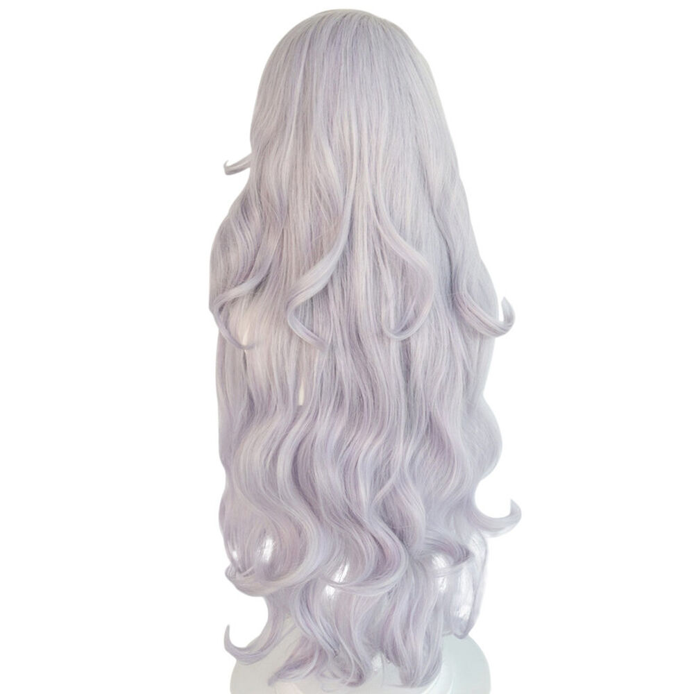 Peluca Melena Pelo Largo Gris Femenino image number 2.0