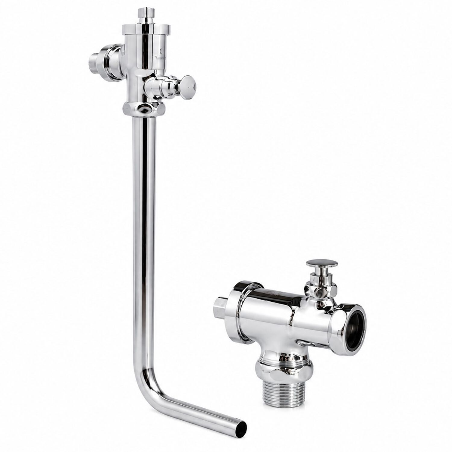 Flux&oacute;metro 1 Pulgada De Bot&oacute;n Inodoro Wc Con Tubo De Descarga Y Fittings Incluidos image number 1.0