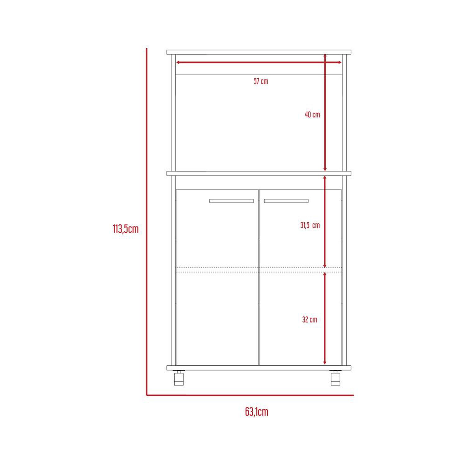 Mueble Microondas Tuhome Manchester / 2 Puertas image number 7.0