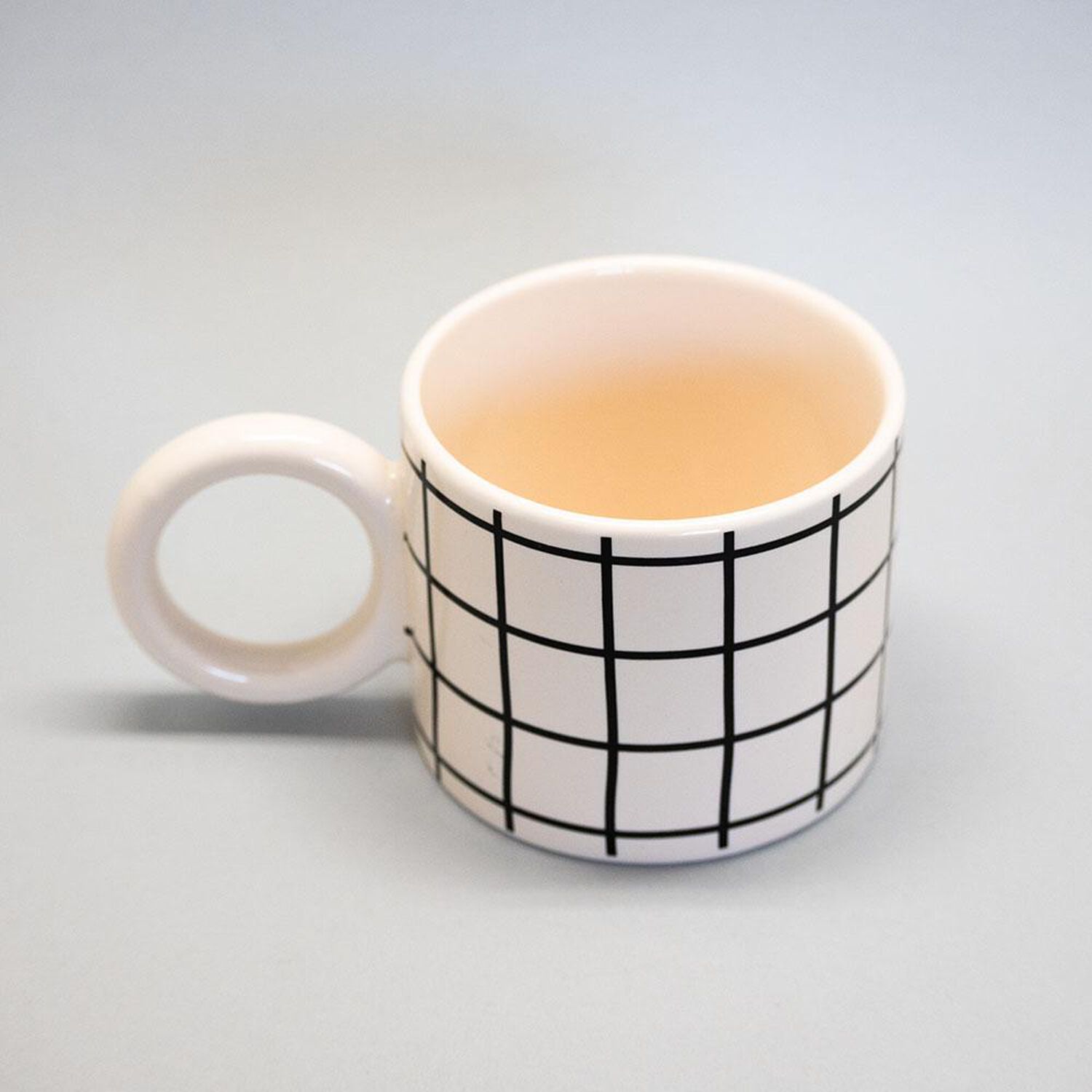 Tazon Moka Blanco/rayas 350ml Geo Kingstone image number 2.0