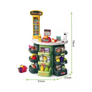 Juguete Set Supermercado 27 Piezas Con Luz Y Sonido Infantil