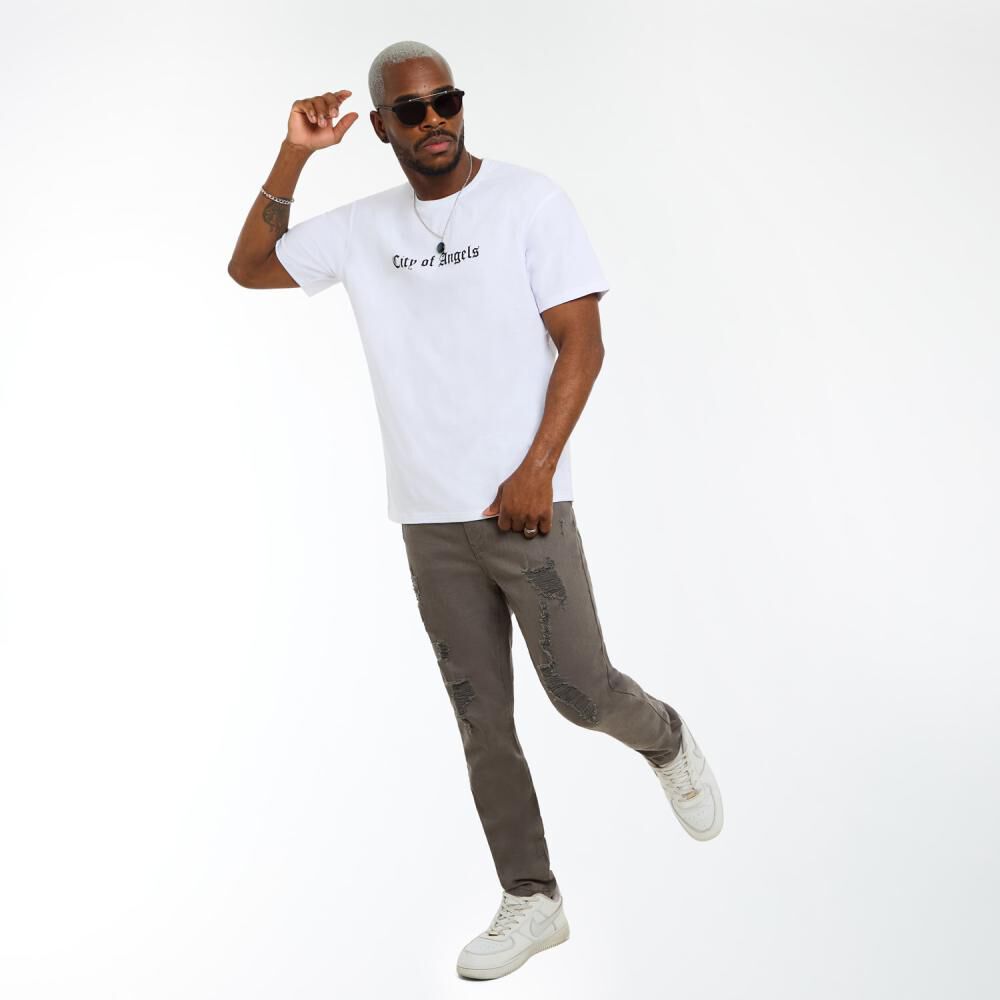 Polera Estampada Oversize Manga Corta Cuello Redondo Hombre Rolly Go image number 1.0
