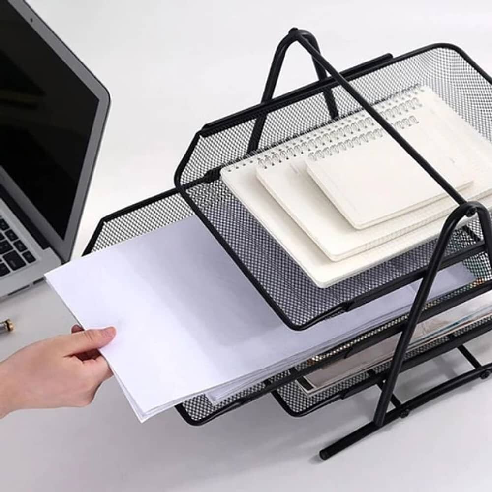 Bandeja Organizador Oficina Documentos Escritorio 3 Niveles image number 3.0
