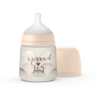 Mamadera Memories Tetina Fisiol&oacute;gica Sx Pro Flujo Lento 150ml Beige