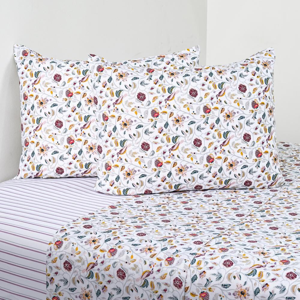 Juego De S&aacute;banas Cannon Flutter / 2 Plazas / 200 Hilos image number 0.0