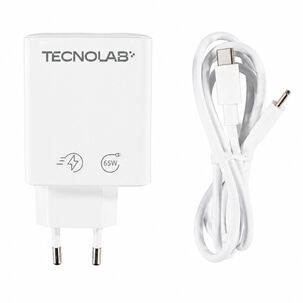 Cargador Gan 65w Pd Qc3.0 Usb-c Cable Sec Blanco - Ps