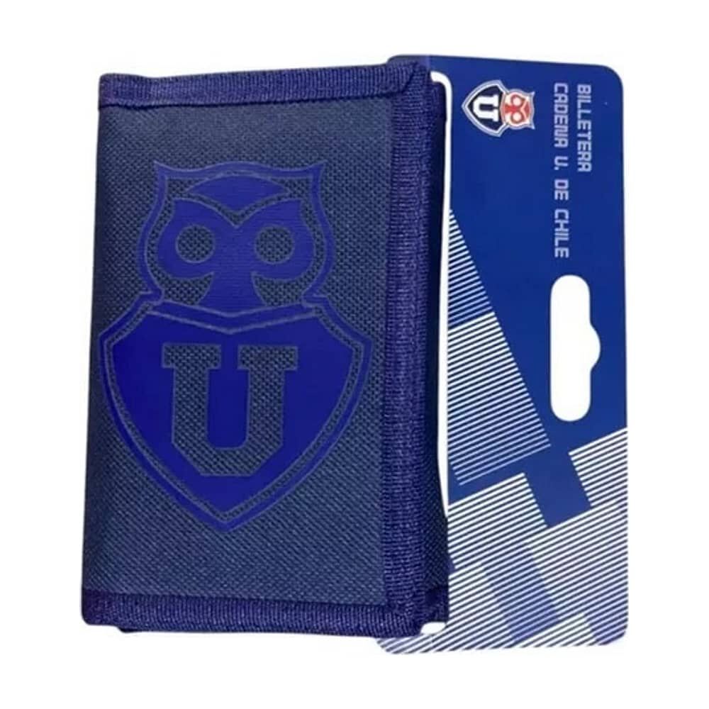 Billetera U Chile Fanatico Porta Documento Con Cadena Color Azul image number 3.0
