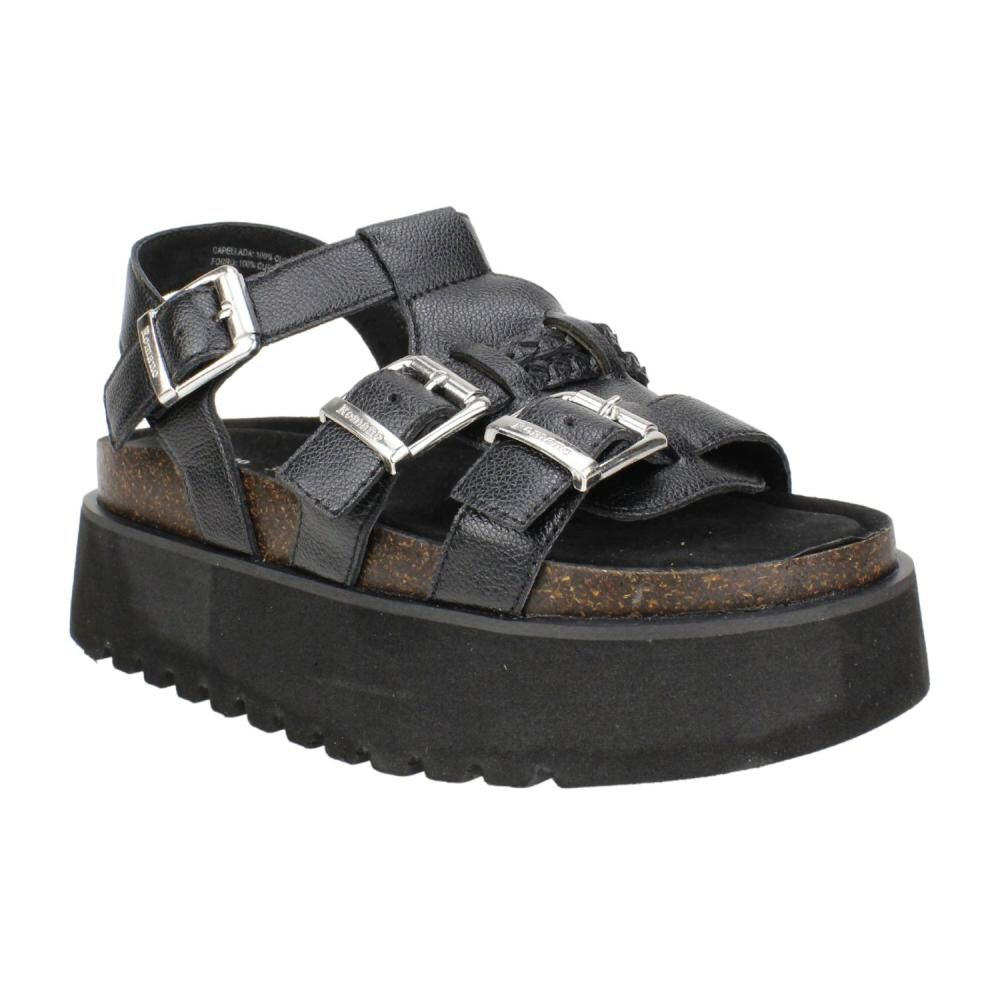 Sandalia Mujer Romano Negro image number 0.0