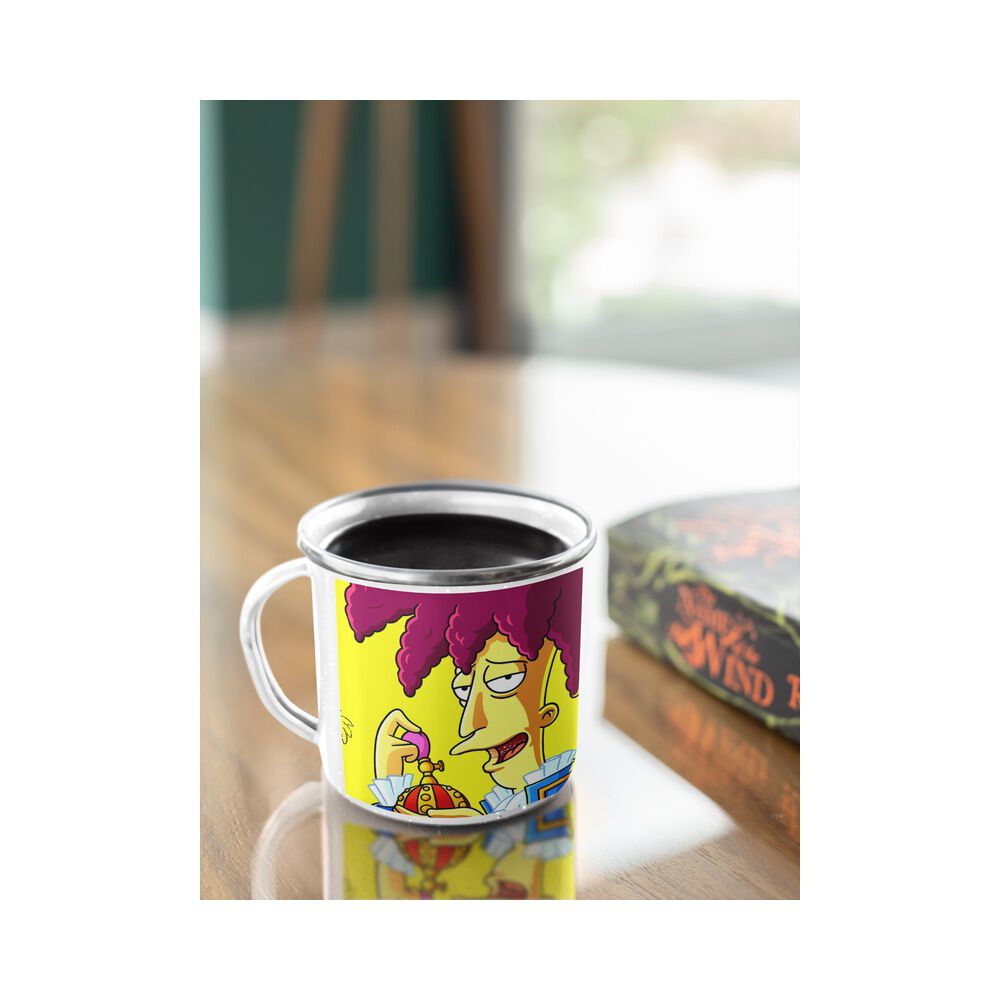 Taza Enlozada Lechera Bob Pati&ntilde;o Los Simpson Dibujo image number 1.0
