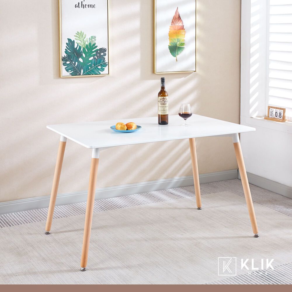 Comedor Rectangular Blanca 120x80cms + 6 Silla Crossback Danubio Menta image number 7.0