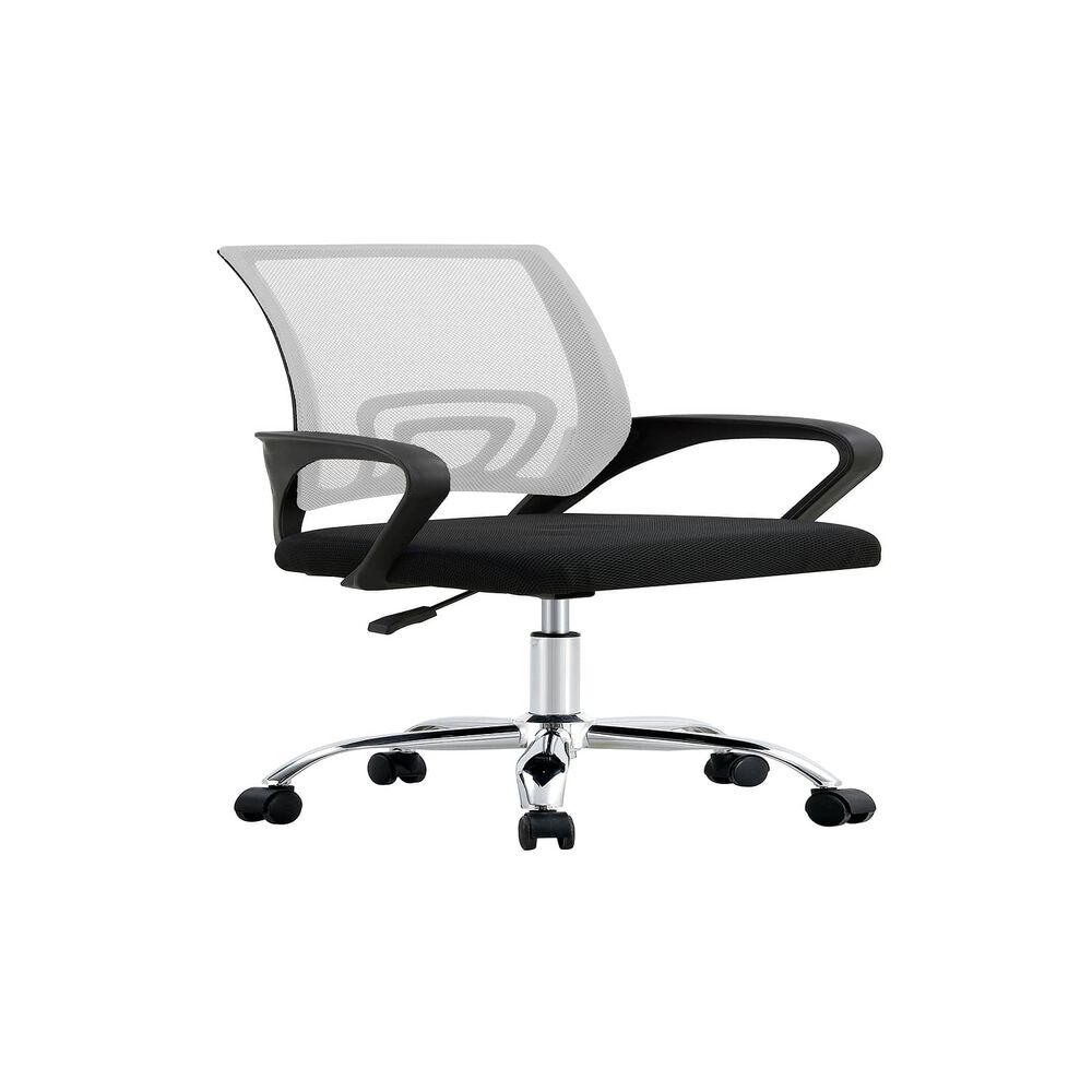 Silla De Oficina Ejecutiva Nueva York Ergonomica Respaldo Malla Blanca Bm-520mw Arthome image number 0.0