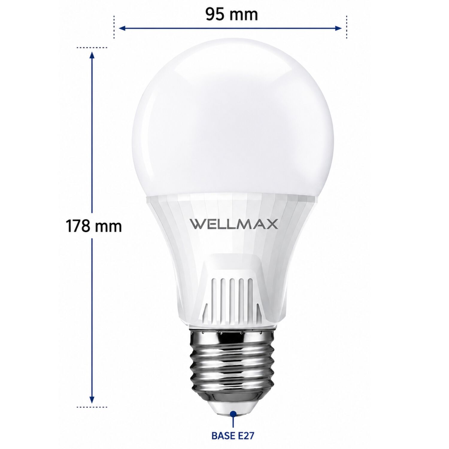 Ampolleta Led Wellmax 23w Luz Fria E27 Con Chip Led Samsung image number 3.0