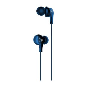 Pack 12 Aud&iacute;fonos Maxell In Ear Est&eacute;reo Con Microfono Azul