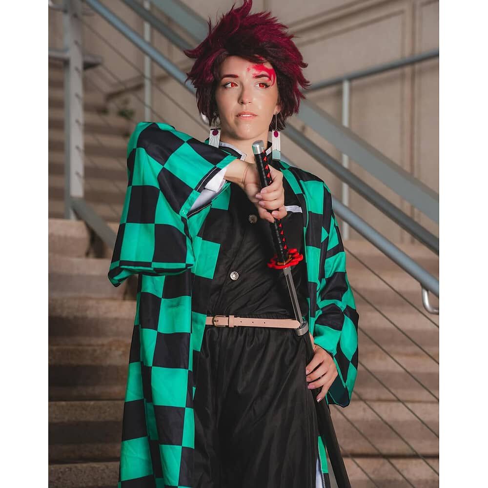 Cosplay Espada Kamado Tanjiro Fuego Kimetsu No Yaiba image number 3.0