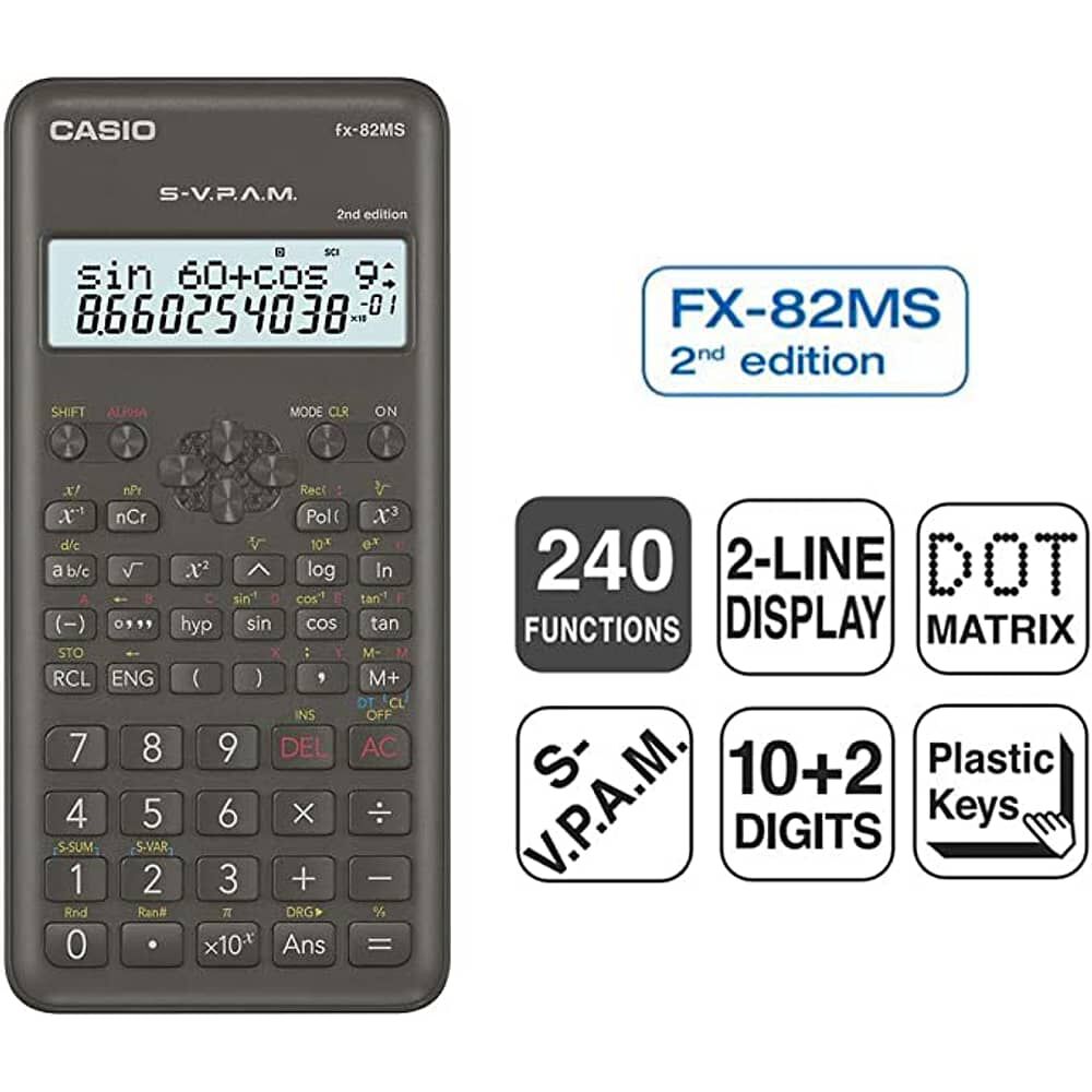 Calculadora Cient&iacute;fica Casio Fx-82ms Vers. Ii 240 Funciones image number 3.0