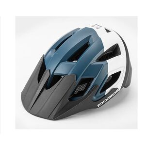Casco Bicicleta Adulto Rockbros Azul Blanco