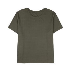 Polera Lisa B&aacute;sica Manga Corta Cuello Redondo Mujer Sexy Large