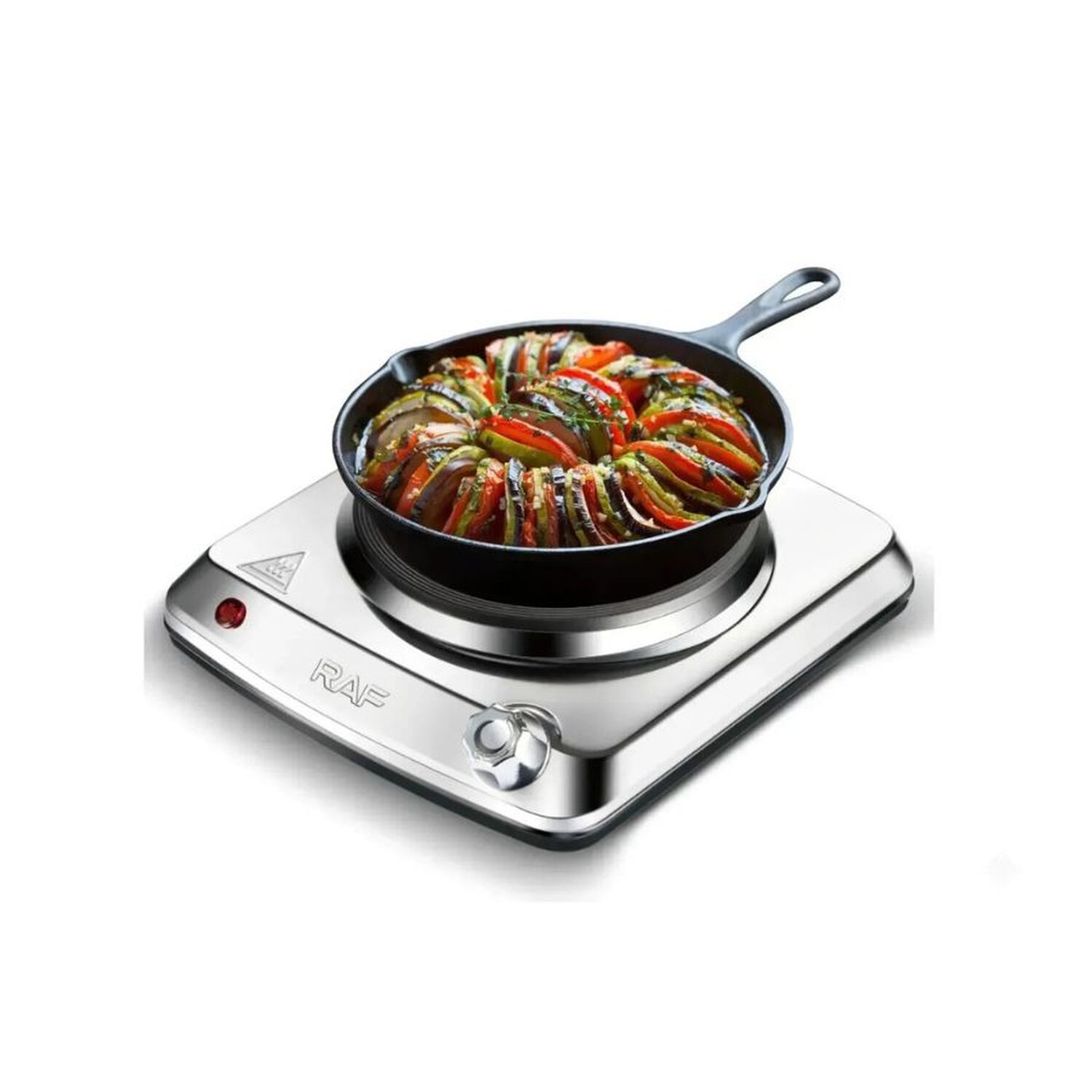 Cocinilla El&eacute;ctrica 1 Plato Acero Inoxidable 1000w Perilla Regulable image number 4.0