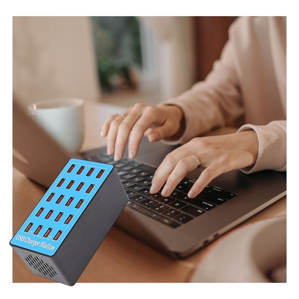 Cargador Universal Carga R&aacute;pida 20 Puertos Usb 100w A 5v image number 2.0