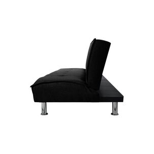 Futón Sofá Cama Ajustable 170x50x40 Cm Negro