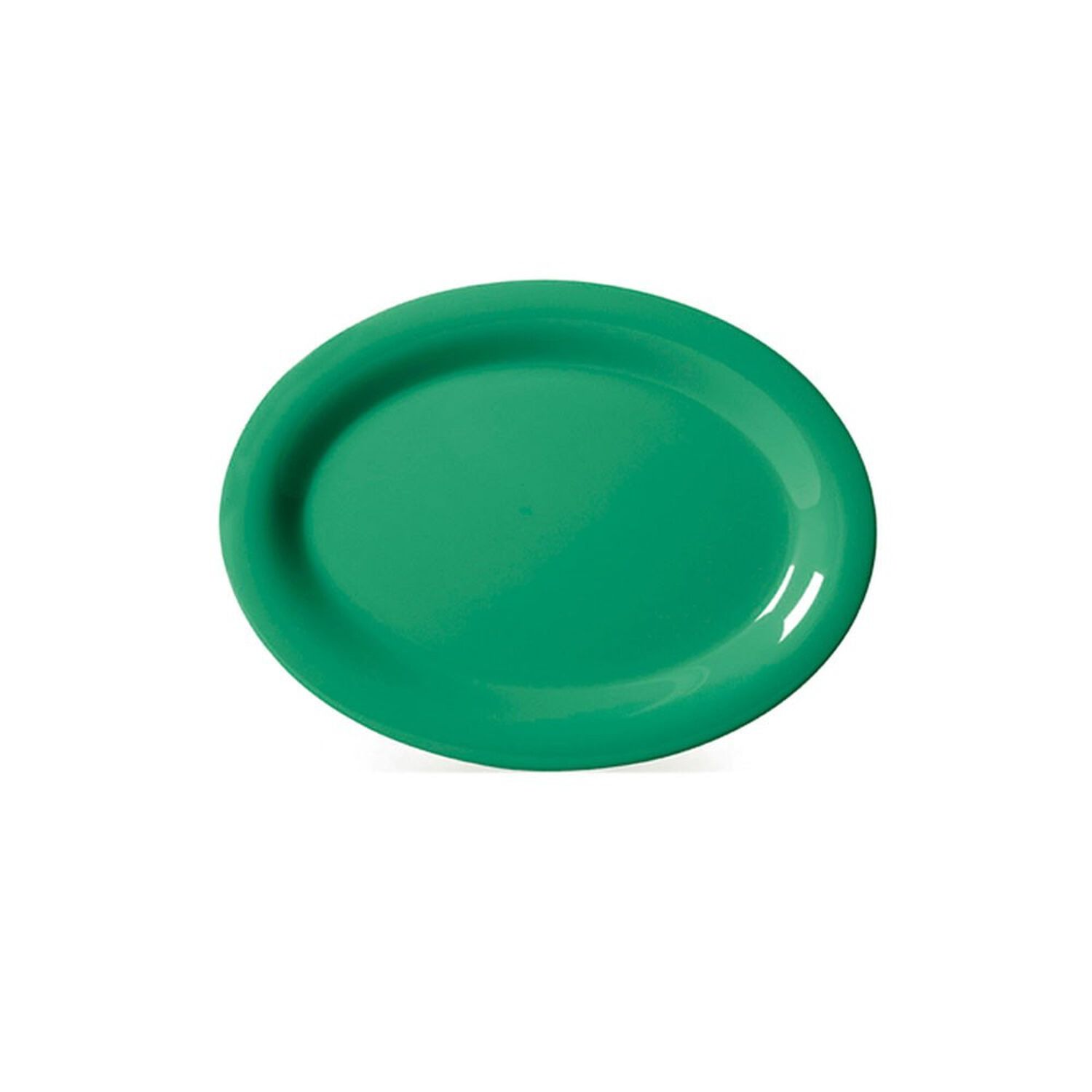 Set De 6 Plato Ovalado Melamina Verde 34 X 26 Cm image number 0.0