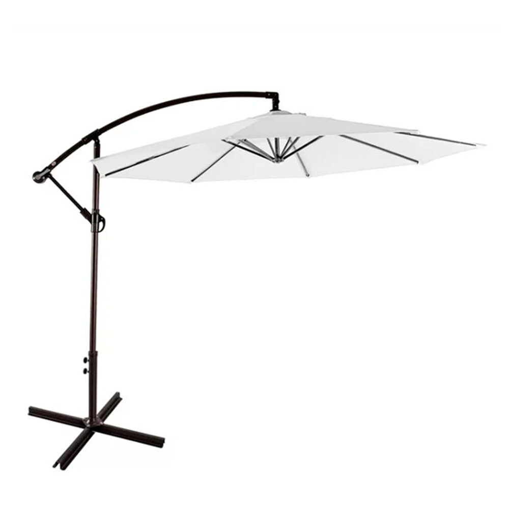 Quitasol Lateral 3m Con Brazo Sombrilla Exterior Ajustable image number 0.0