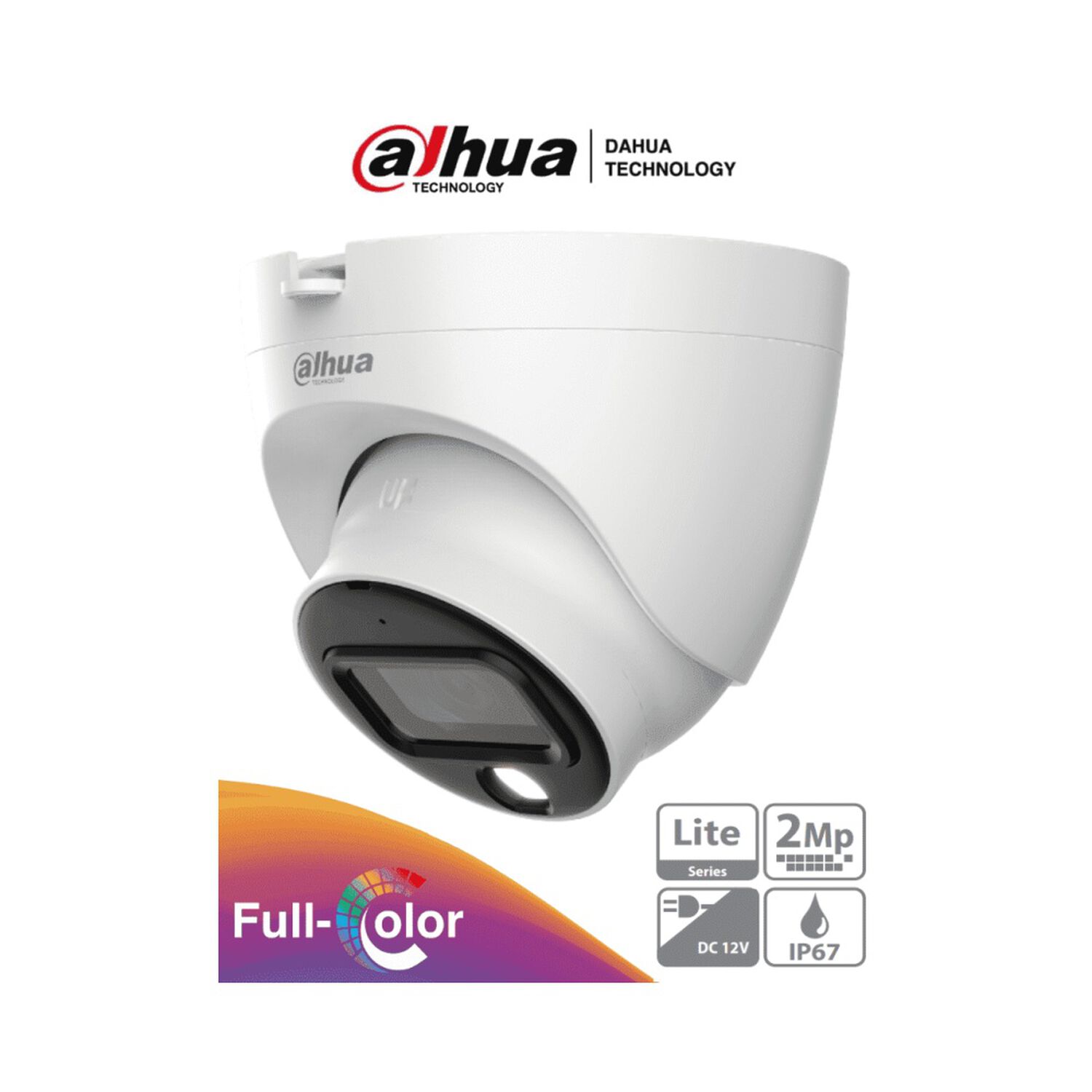 Dahua Dh-hac-hdw1209tlqn C&aacute;mara Full Color 2mp Starlight Ip6 Blanco image number 1.0