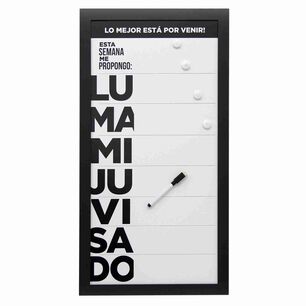 Pizarra Pl&aacute;stica Negro 30x60 Work Negro Vgo