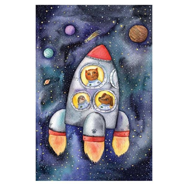 Alfombra Idetex Infantil Space / 133x100 Cm