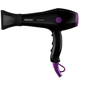 Secador De Pelo Siegen Specialist Air Iones Negativos Black Sg3049 2000watts