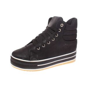 Zapatilla Ca&ntilde;a Negro V&iacute;a Franca Art. 5a2black