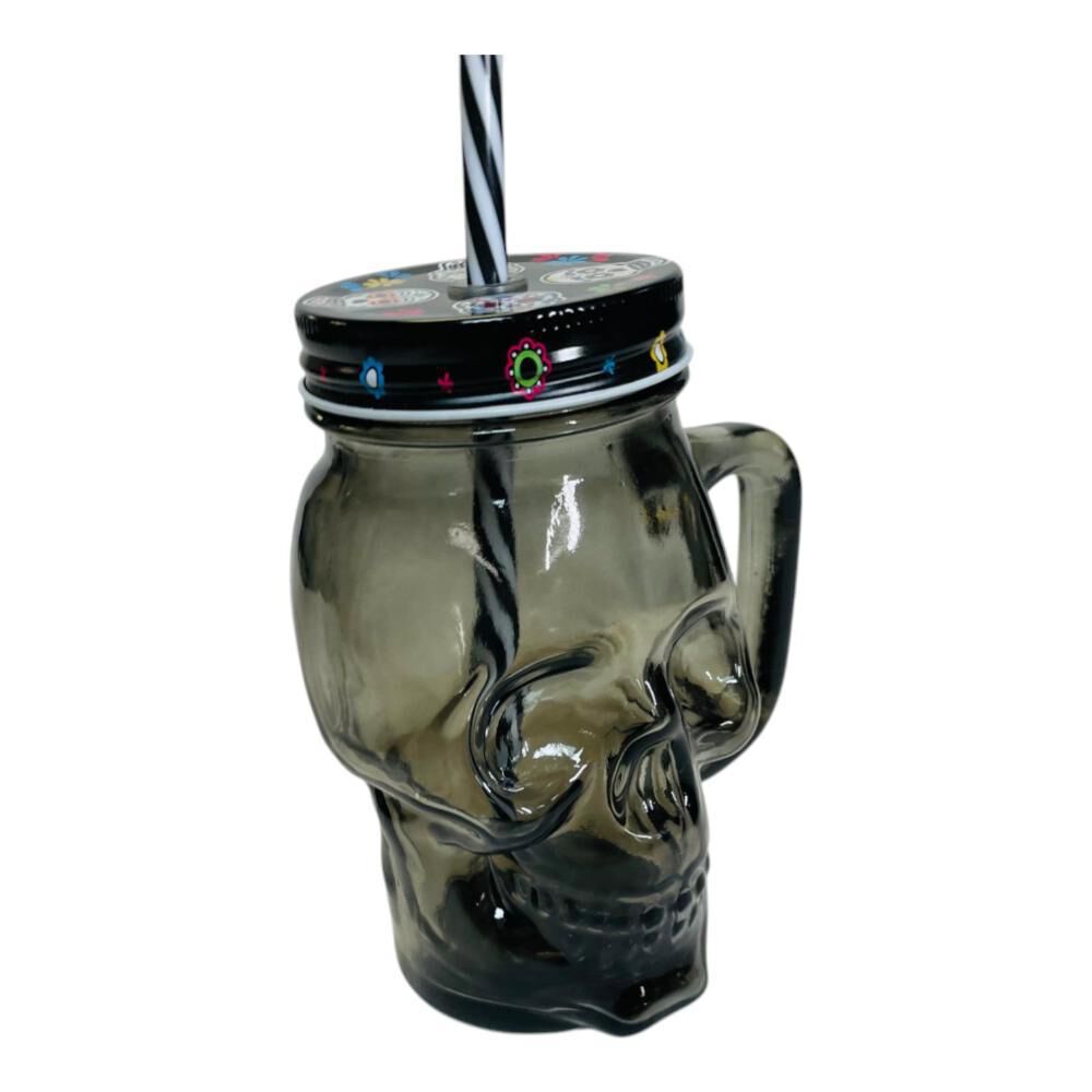 Jarro Cervecero Calavera Negra Halloween (estoykuku) image number 3.0
