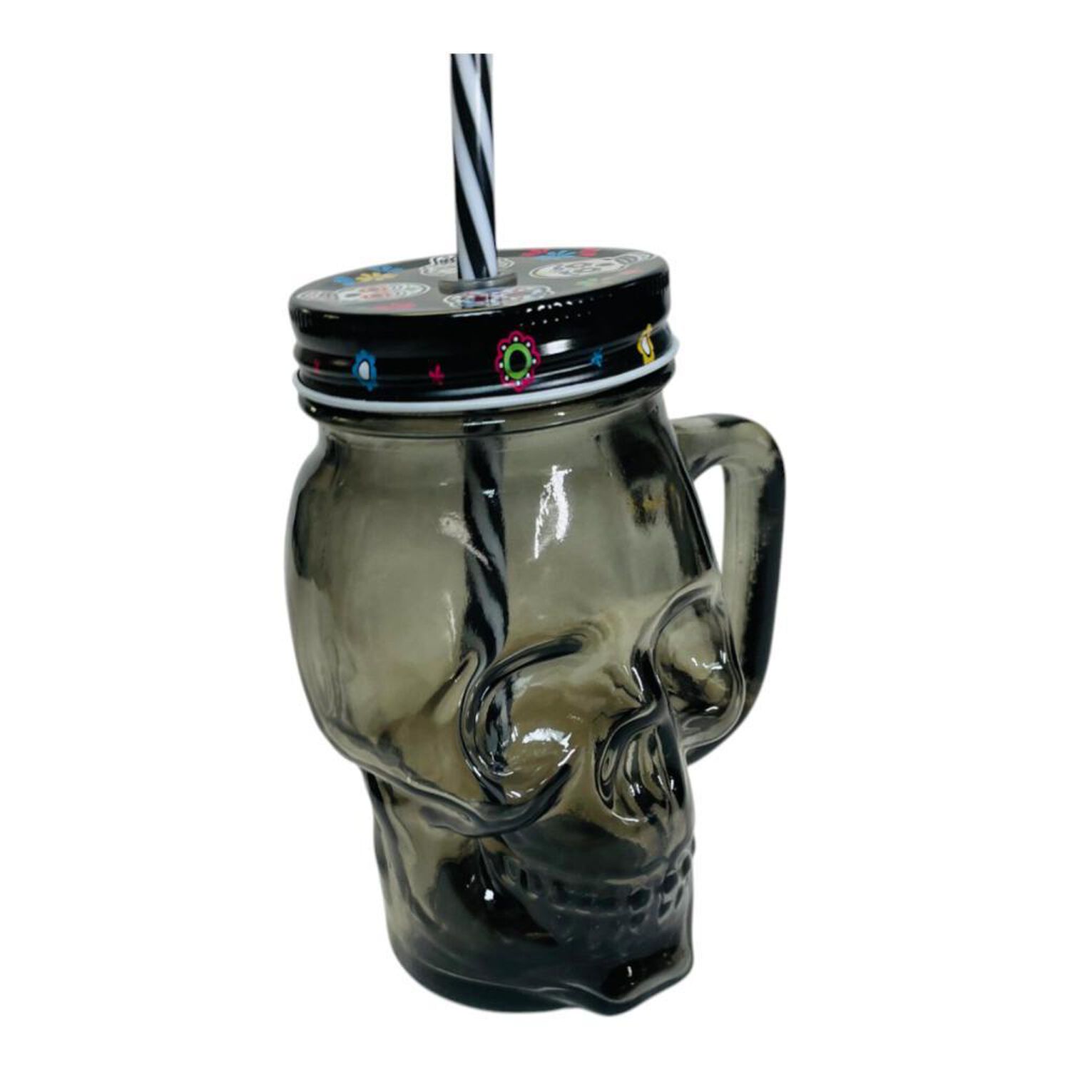 Jarro Cervecero Calavera Negra Halloween (estoykuku) image number 3.0