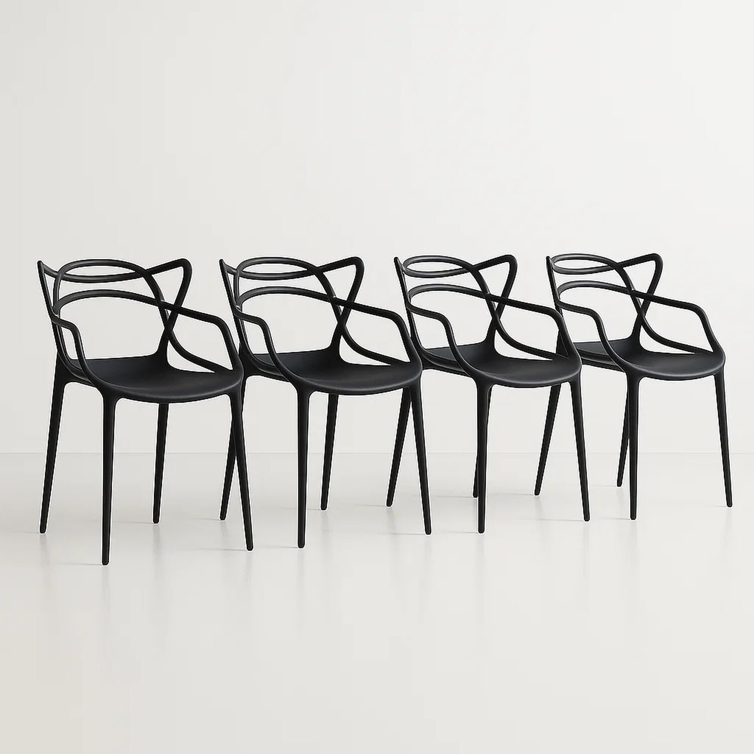 Pack De 4 Sillas De Terraza O Comedor Master - Negras image number 0.0