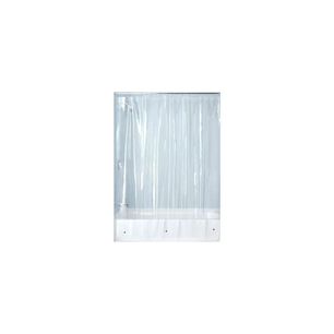 Forro Cortina Ba&ntilde;o Peva Transparente 180x180 Cms