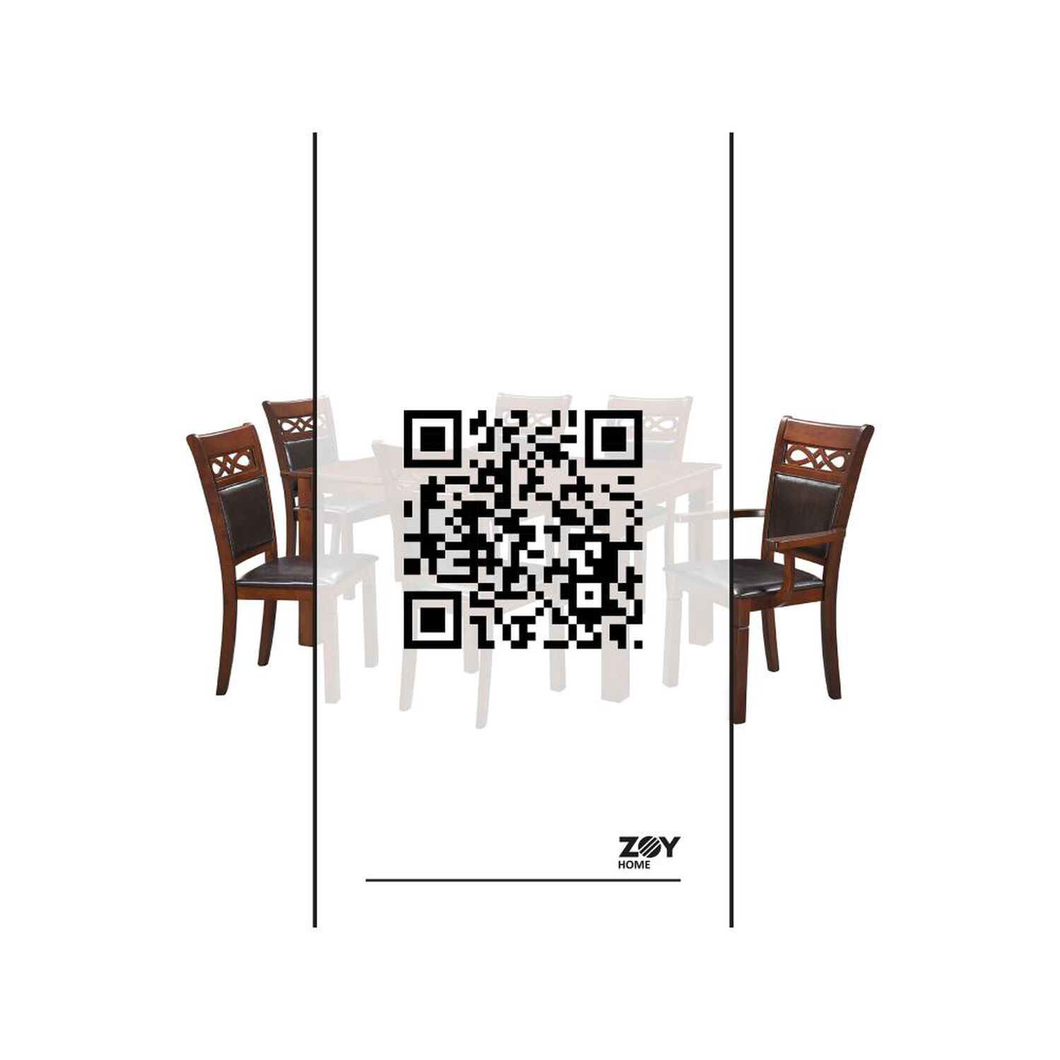Juego De Comedor Zoy Home Capri / 4 Sillas / 2 Sitiales image number 12.0