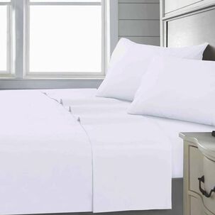 Sabana Andes 144 Hilos Lisa Blanco 1.5 Plaza